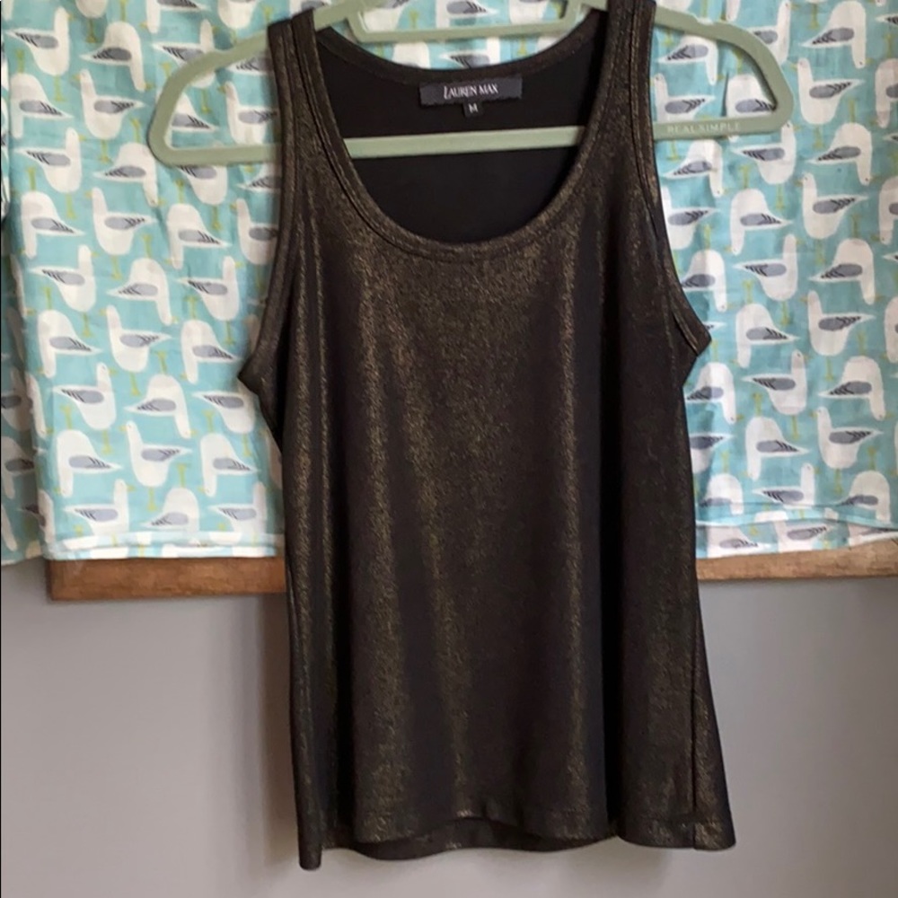 Racer back glitzy tank top